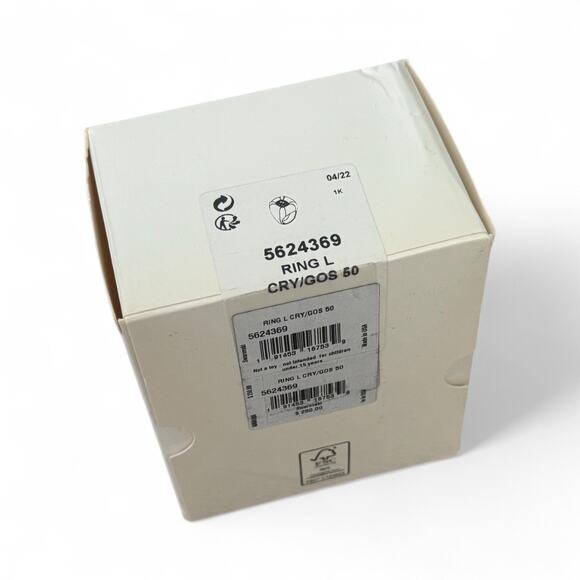 Swarovski Dulcis Cocktail Ring Size 50/ 5 Color gold New - Picture 6 of 6